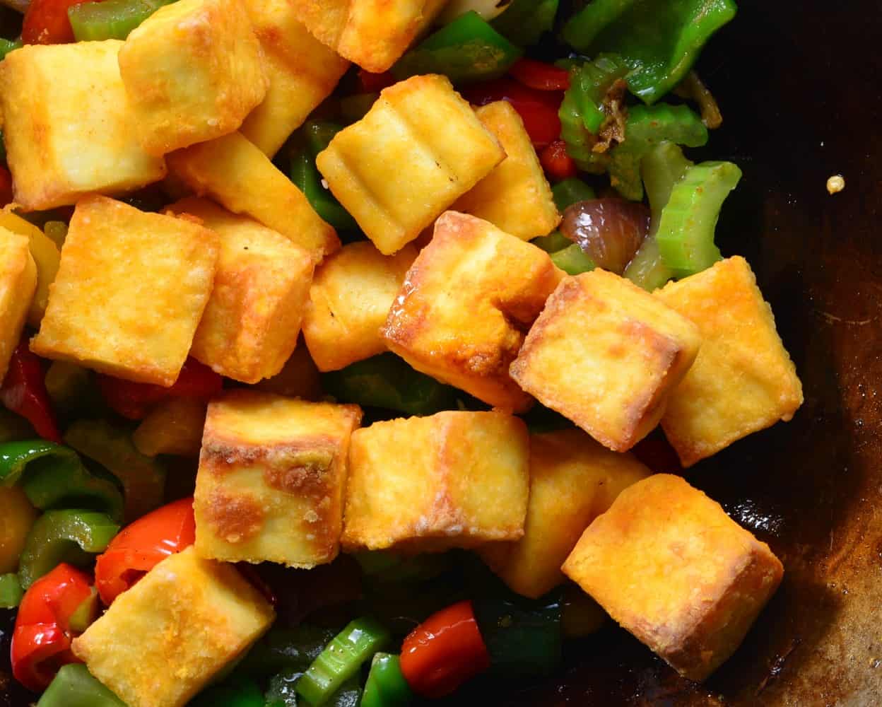 Easy Chilli paneer recipe ( Air fryer / Oven) SecondRecipe