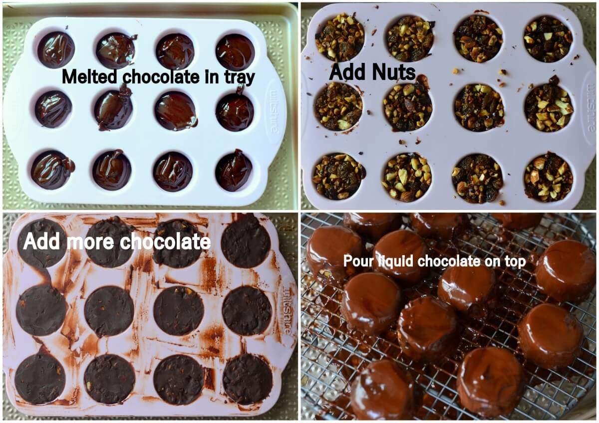 nutty chocolate bites step 2