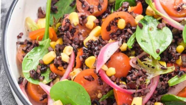 black barley salad