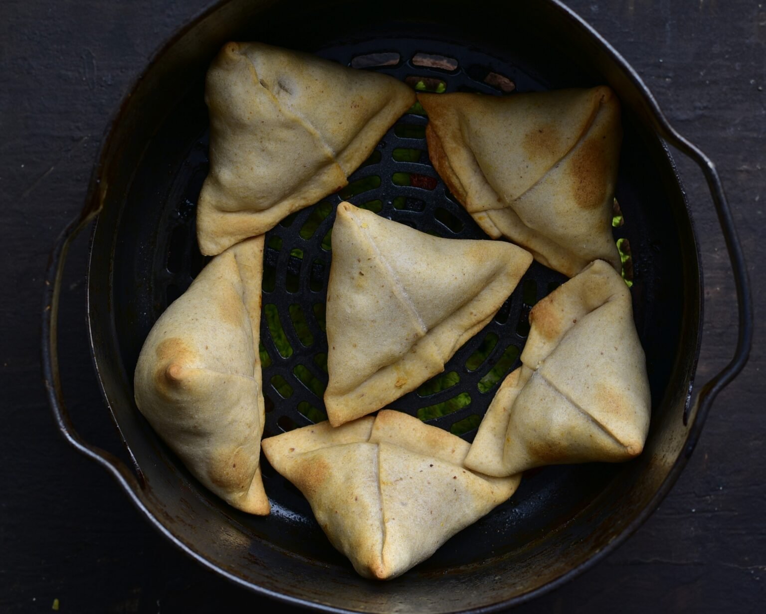 Baked vegetable Samosa Easy Air Fryer Samosa recipe SecondRecipe