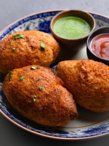 air fryer stuffed bread roll