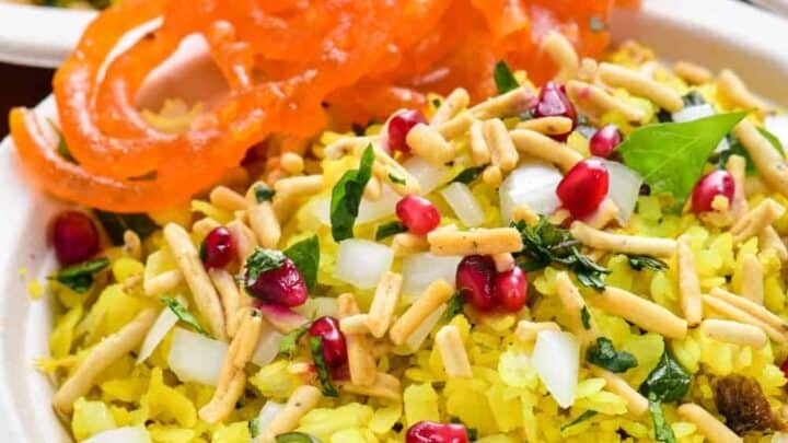 homemade indori poha recipe
