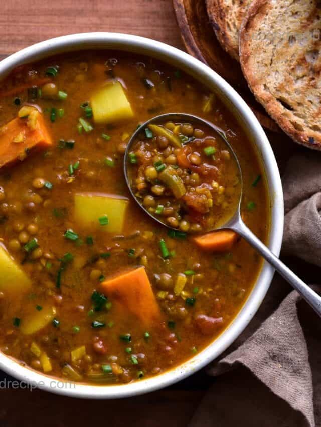 vegetable azuki bean soup vegan adzuki beans soup SecondRecipe