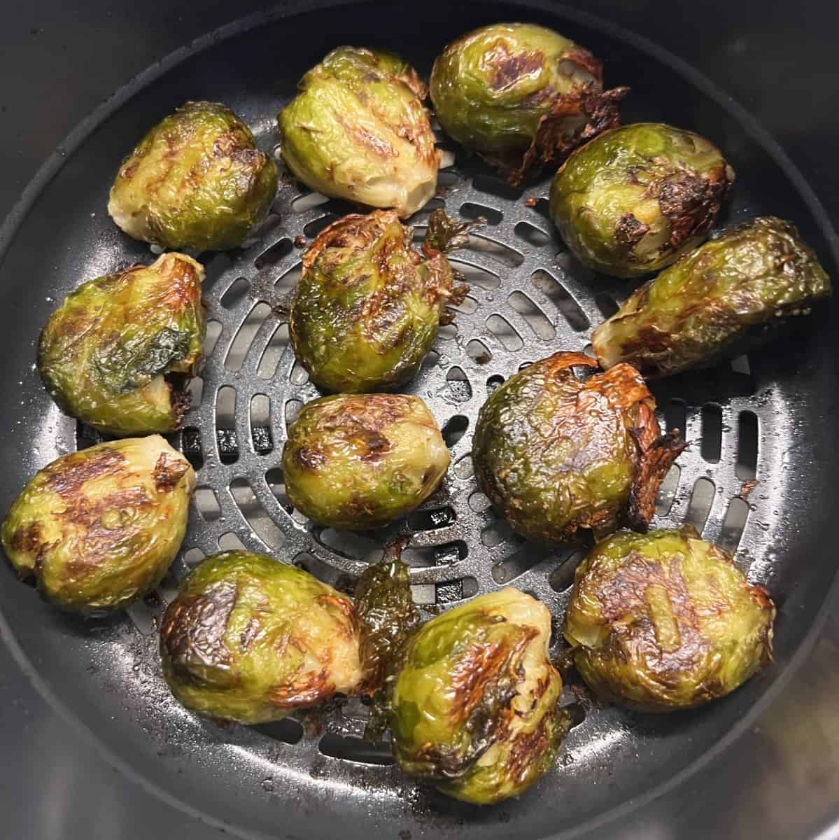 Air fryer Brussel sprouts air fryer brussels sprouts SecondRecipe