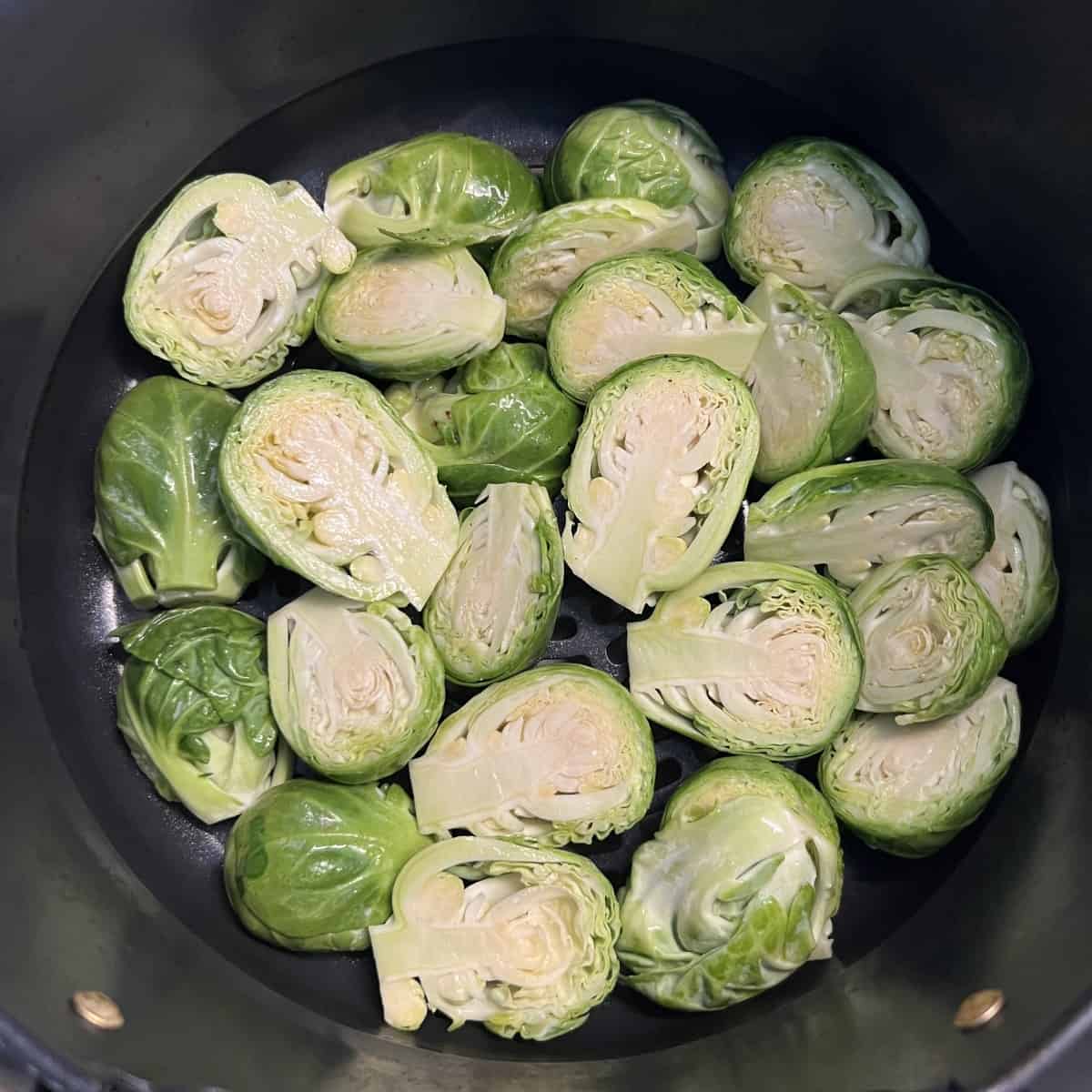 Air fryer Brussel sprouts air fryer brussels sprouts SecondRecipe