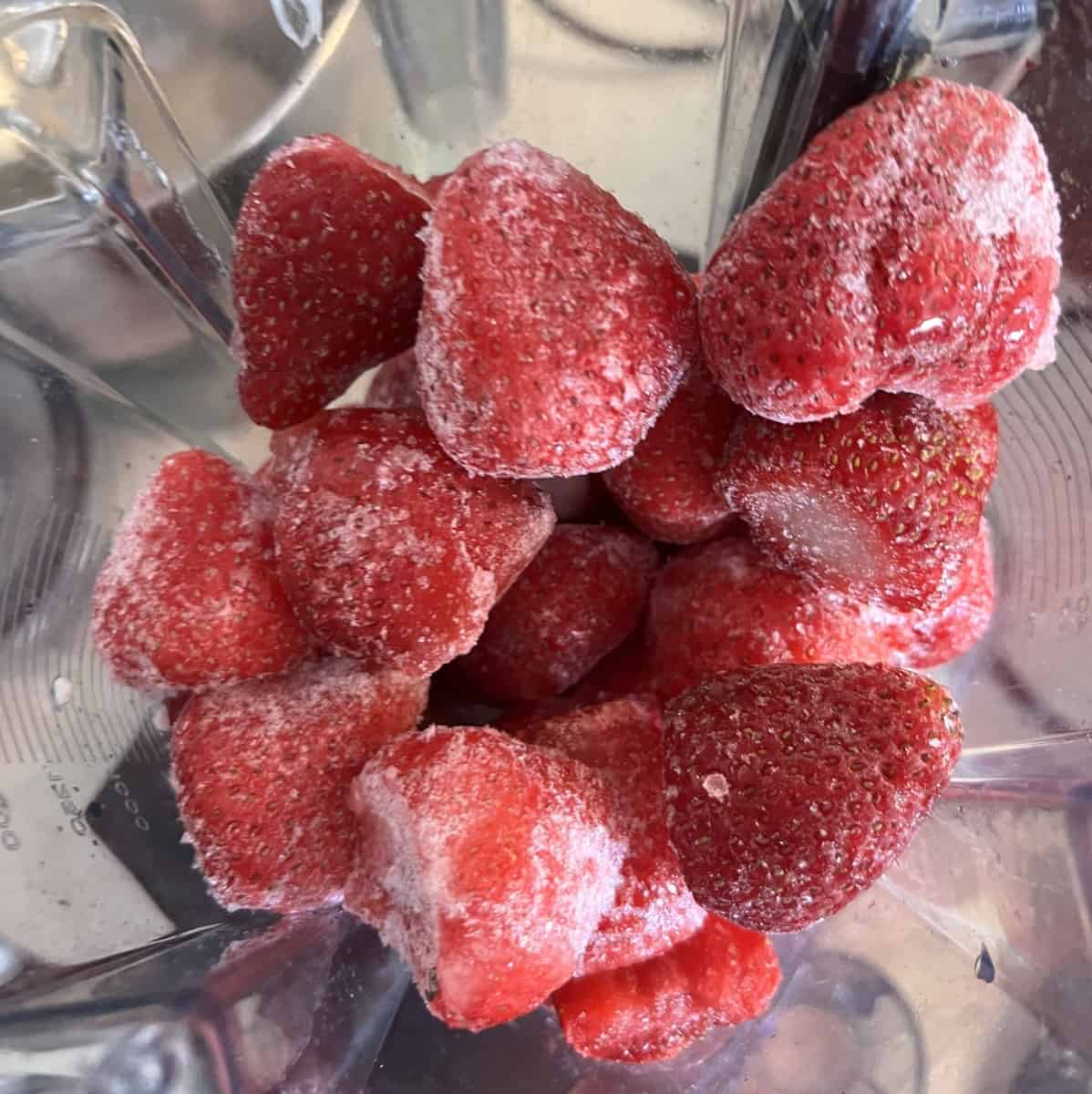 Frozen strawberry dessert Vitamix strawberry ice cream SecondRecipe