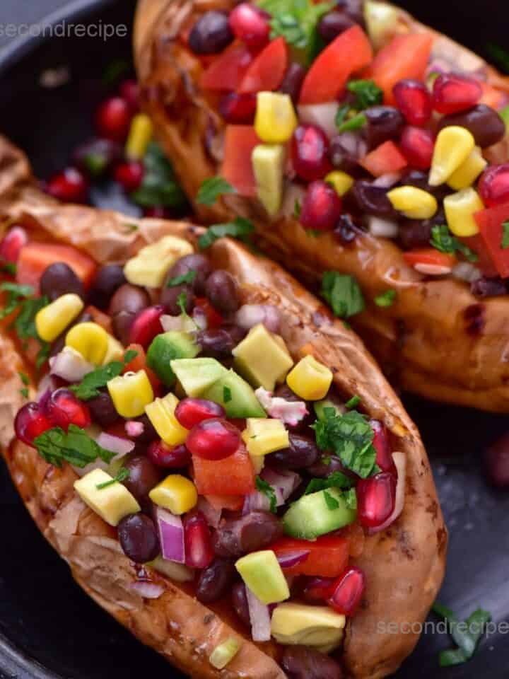 Air fried roasted potato and peppers air fryer aloo capsicum