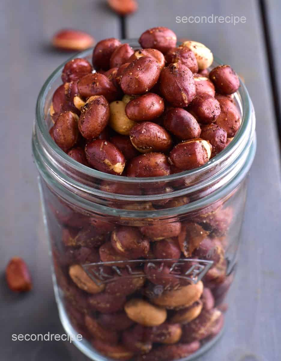 Air fryer roasted peanuts SecondRecipe