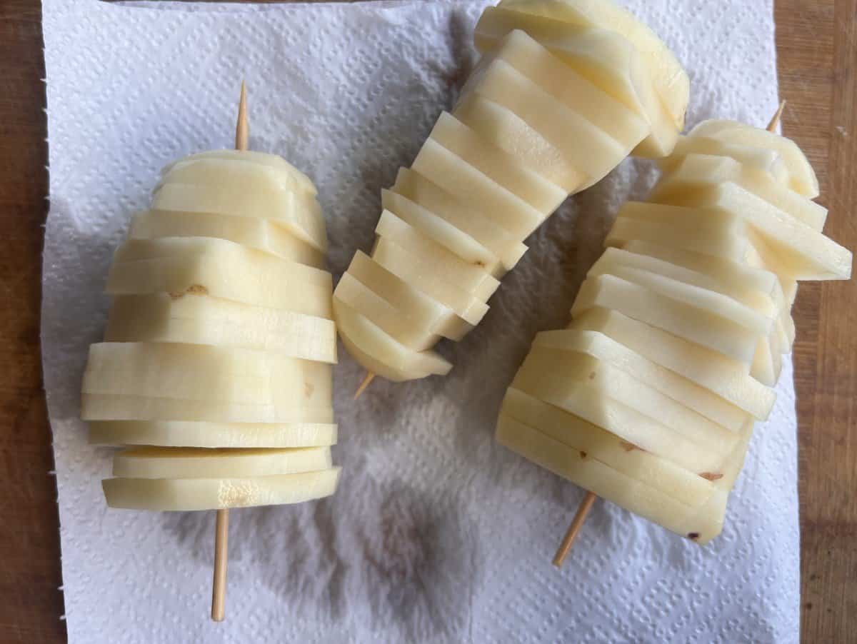 Air fryer Christmas potatoes potato christmas tree SecondRecipe