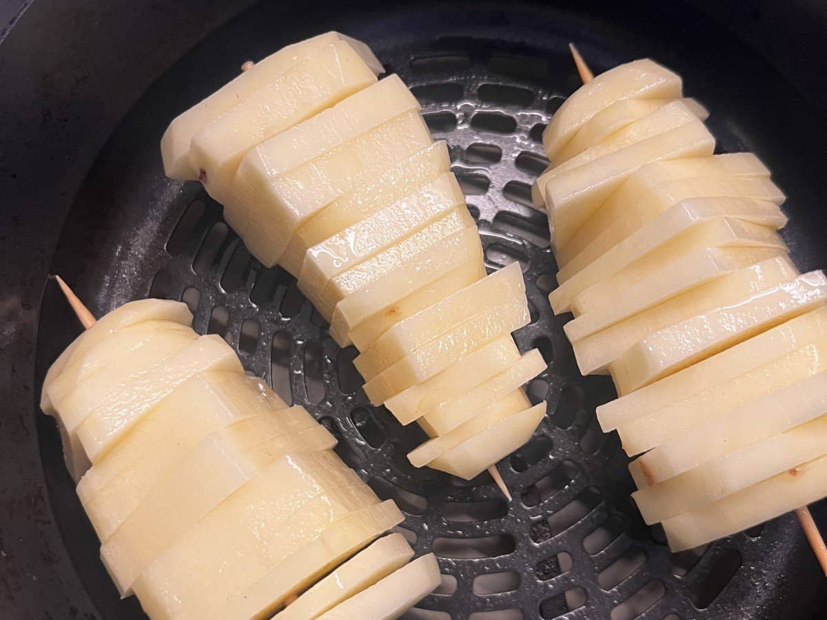 Air fryer Christmas potatoes potato christmas tree SecondRecipe