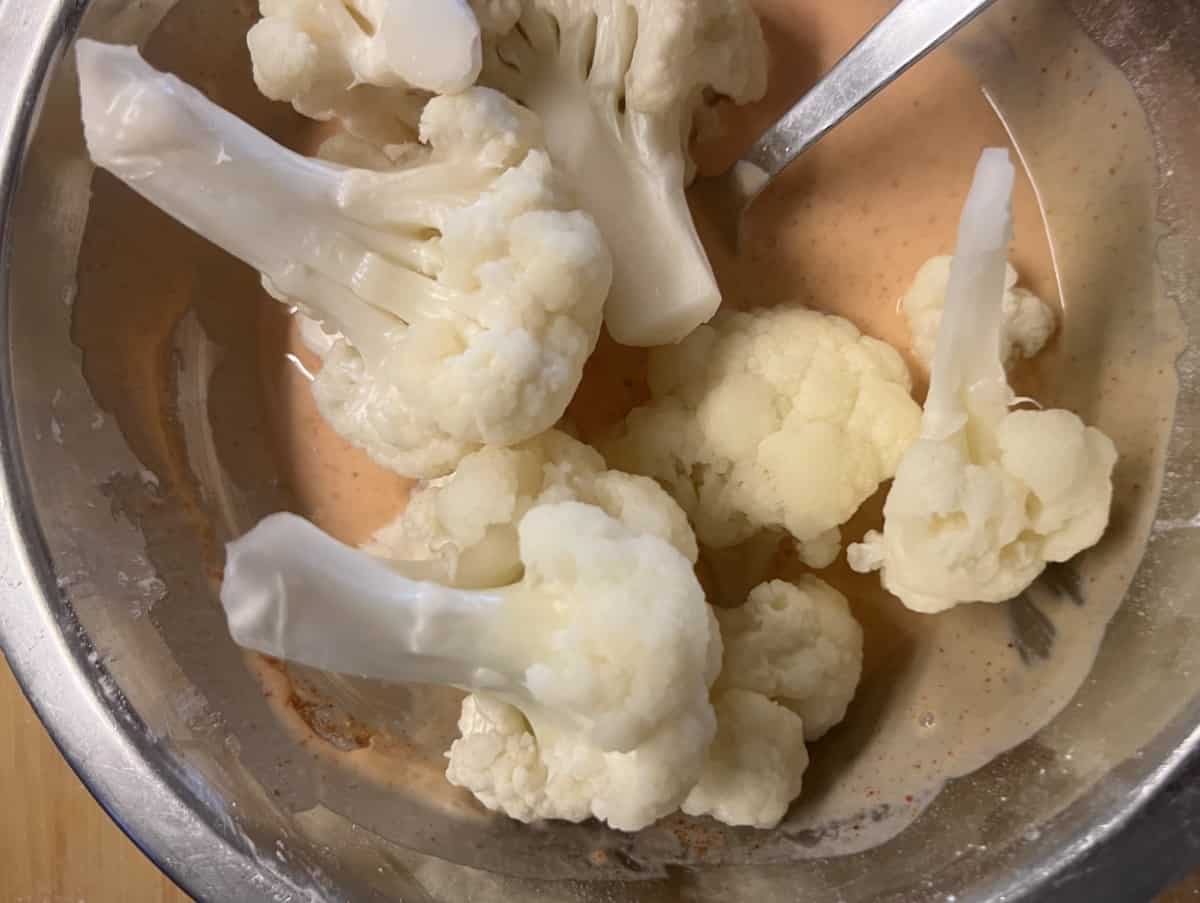 Air fryer gobi Manchurian cauliflower manchurian SecondRecipe