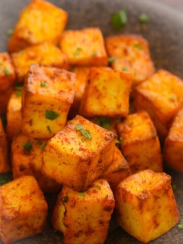 air fried paneer