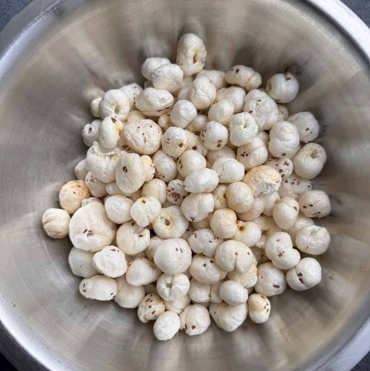 air fryer roasted phool makhana masala fox nuts SecondRecipe