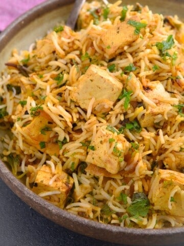 tofu biryani