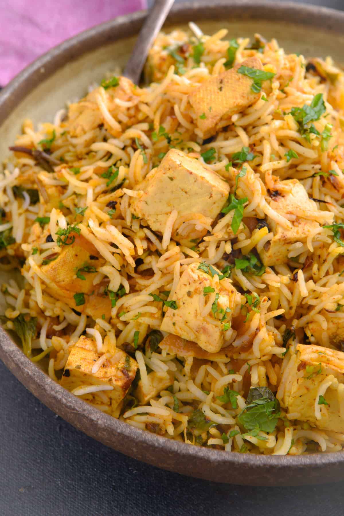 tofu biryani