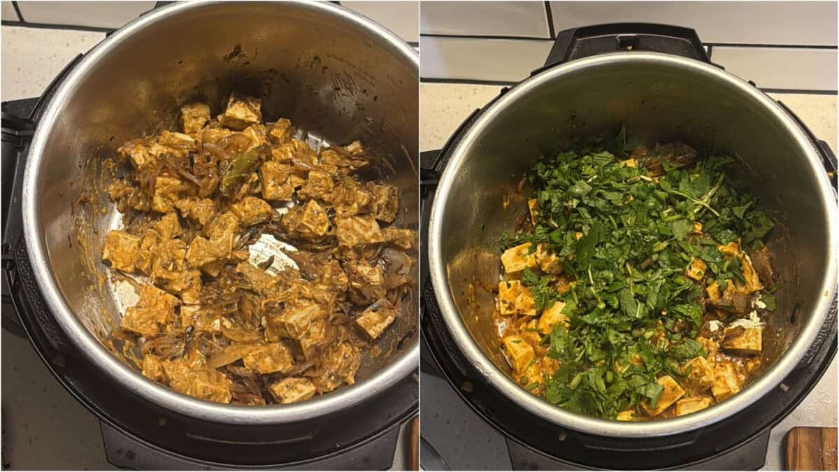 tofu biryani step 5 and 6