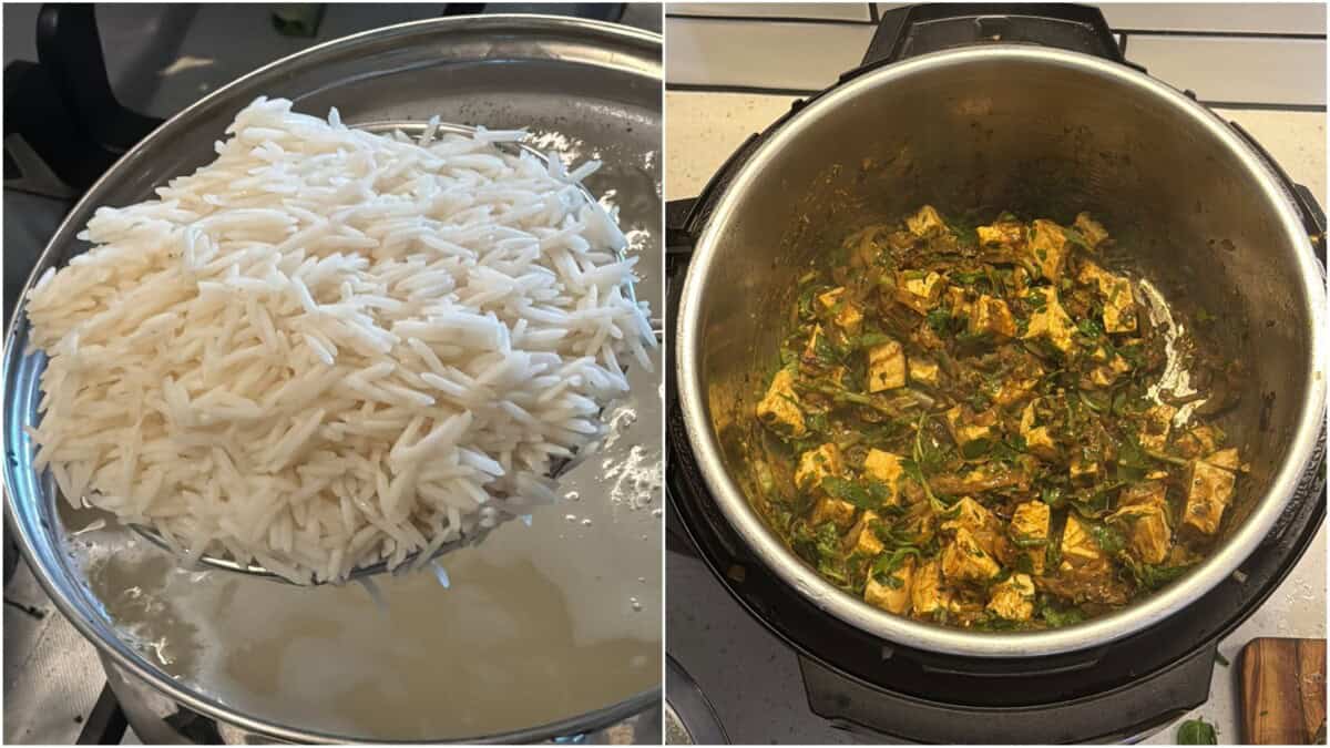 tofu biryani step 7 and 8