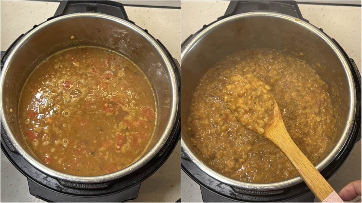 Pressure cook on high for 20 minutes and let the steam release naturally.