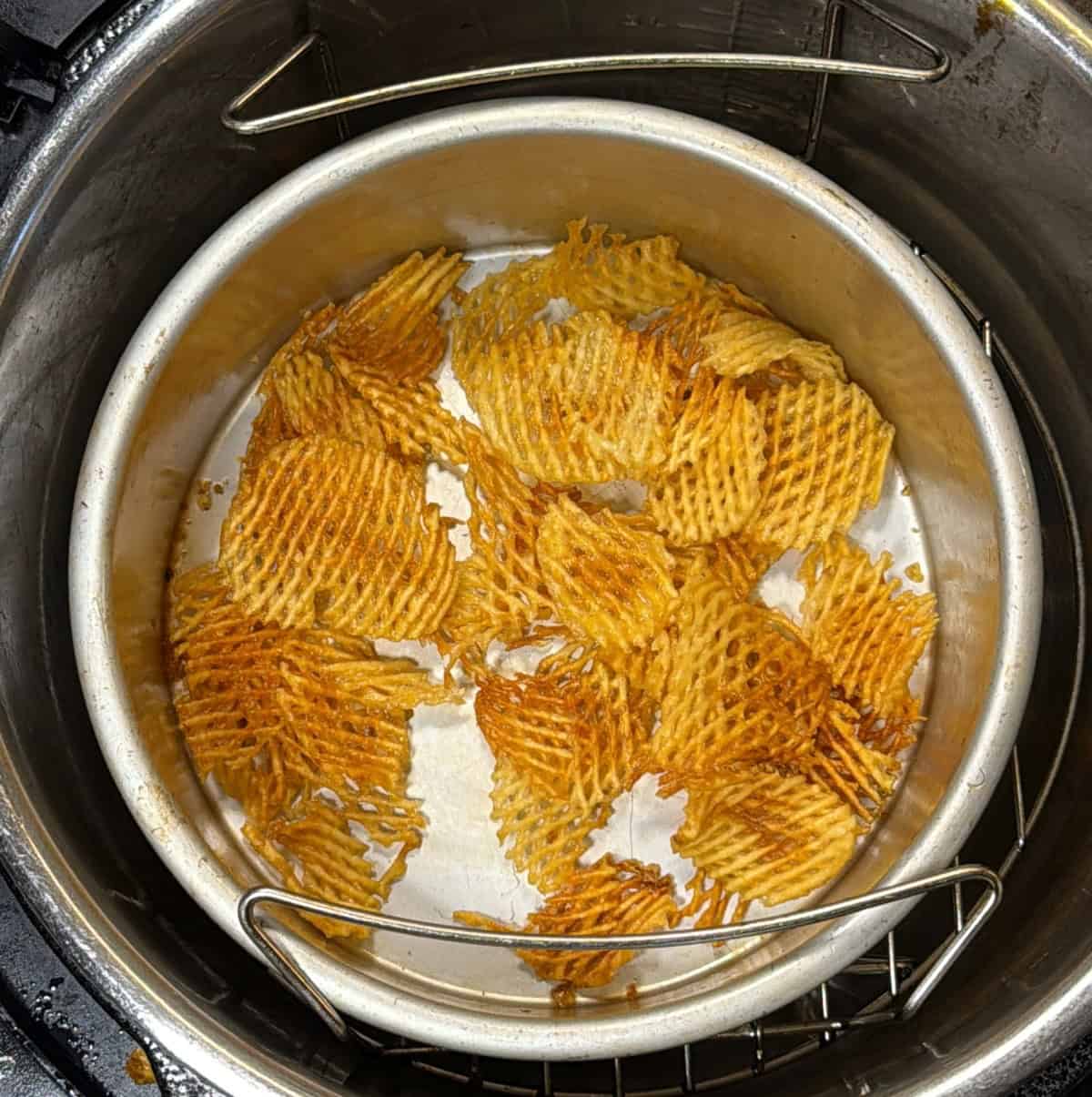 Air fried potato chips for dry fruit chivda recipe