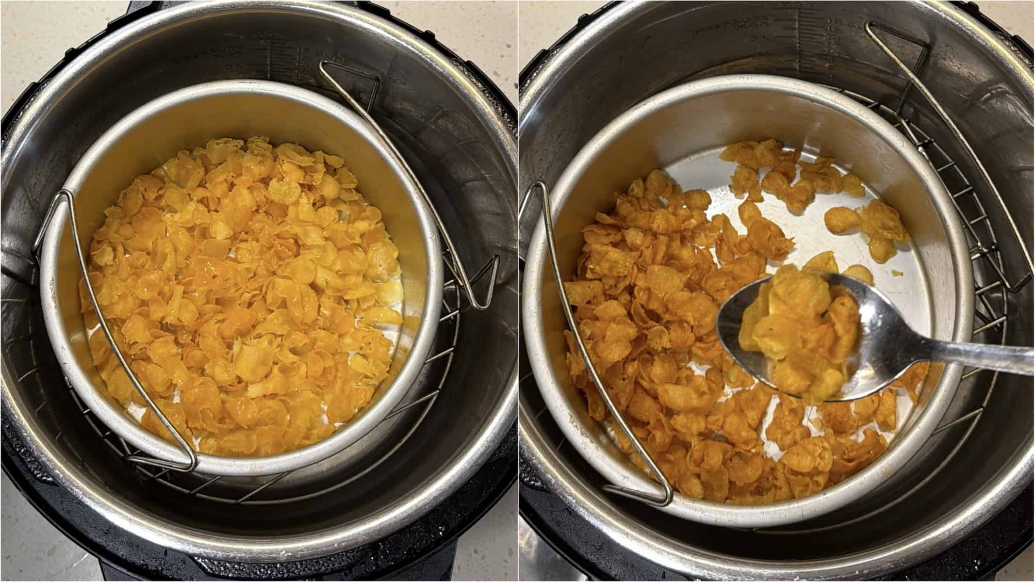 raw cornflakes air fried until crisp for cornflakes chiwda