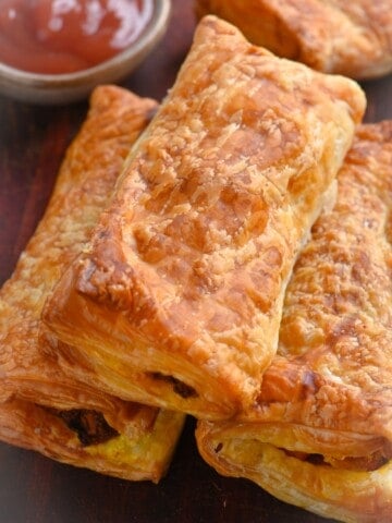 air fryer paneer puffs
