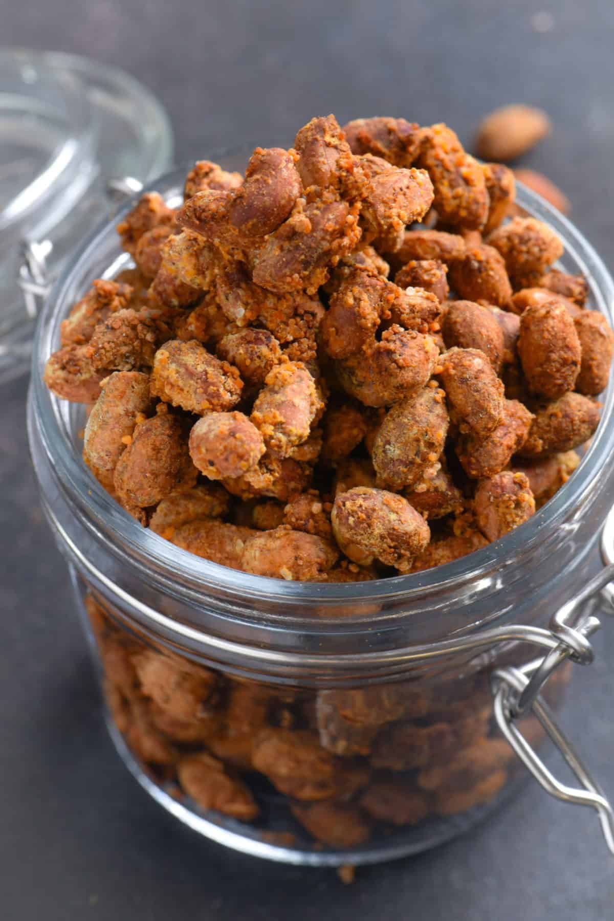 air fryer masala peanuts
