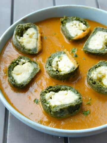 air fryer palak paneer kofta