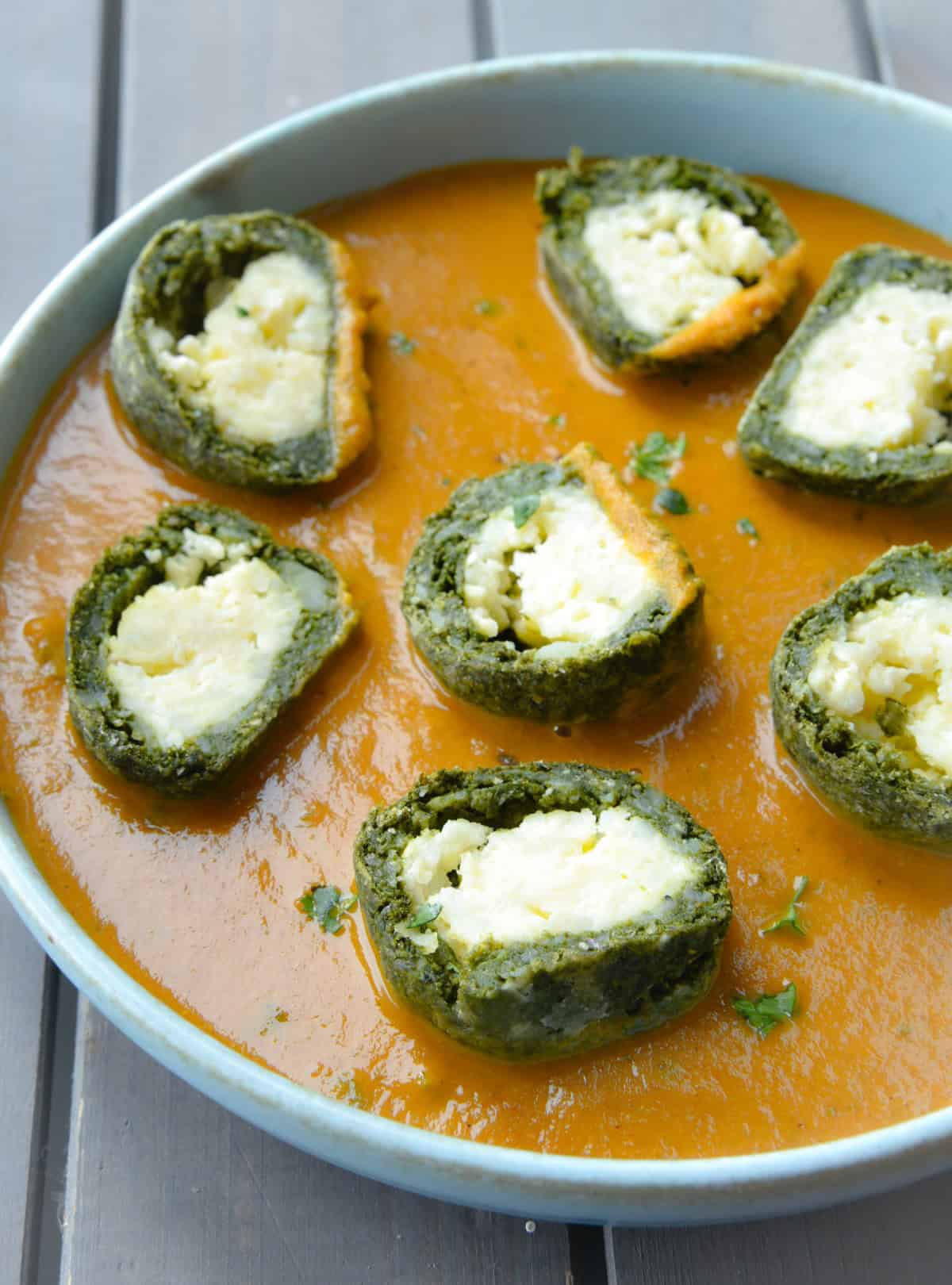 air fryer palak paneer kofta