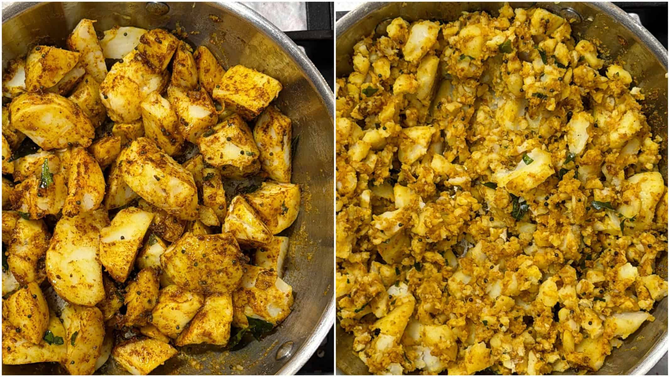 seasoned potato filling for vada pav