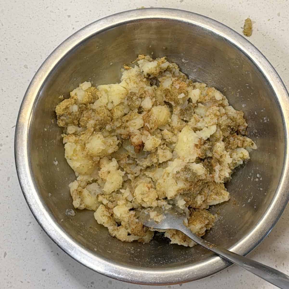 spiced potato filling for bread pakora