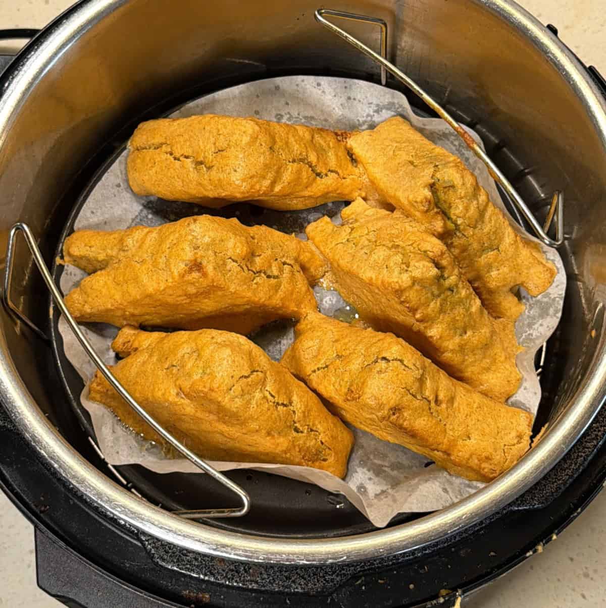 crispy bread pakora cooked in air fryer