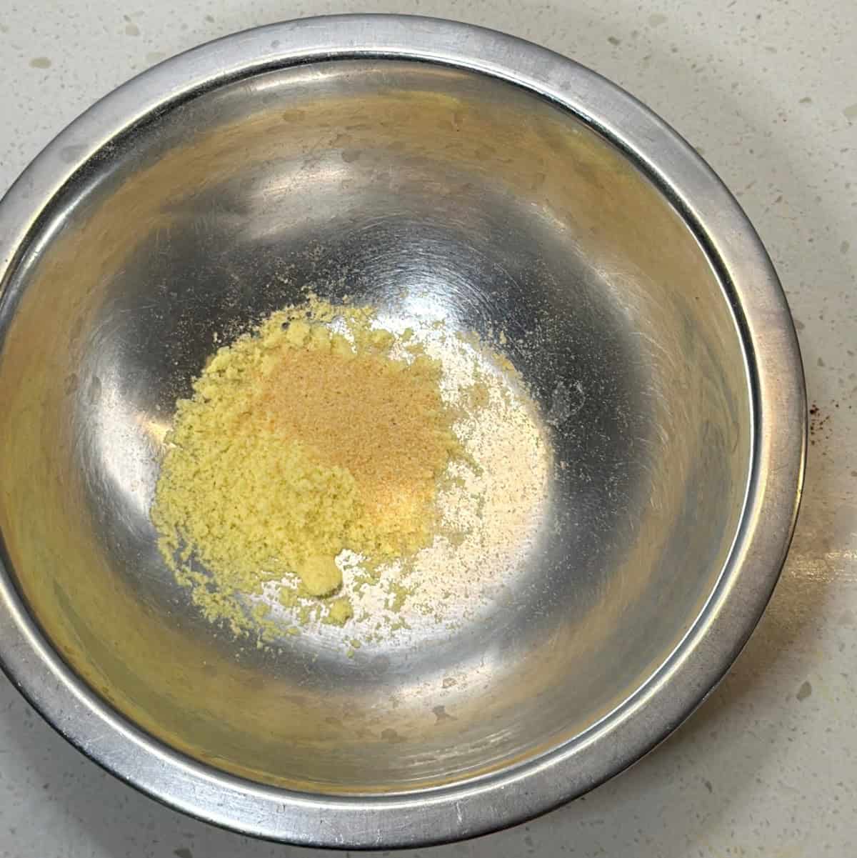 Onion powder garlic powder and vegetable stock for air fryer vegan popcorn chicken