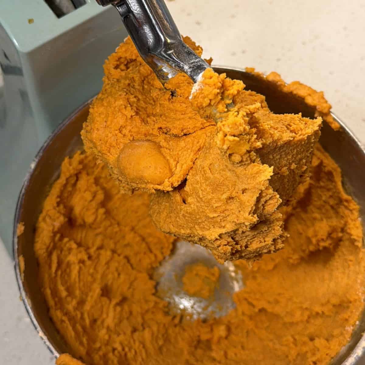 Wet mixture added to seasoned fafda flours