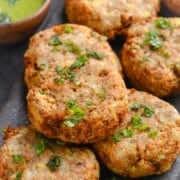 Air fryer yam cutlets made with elephant yam and potato